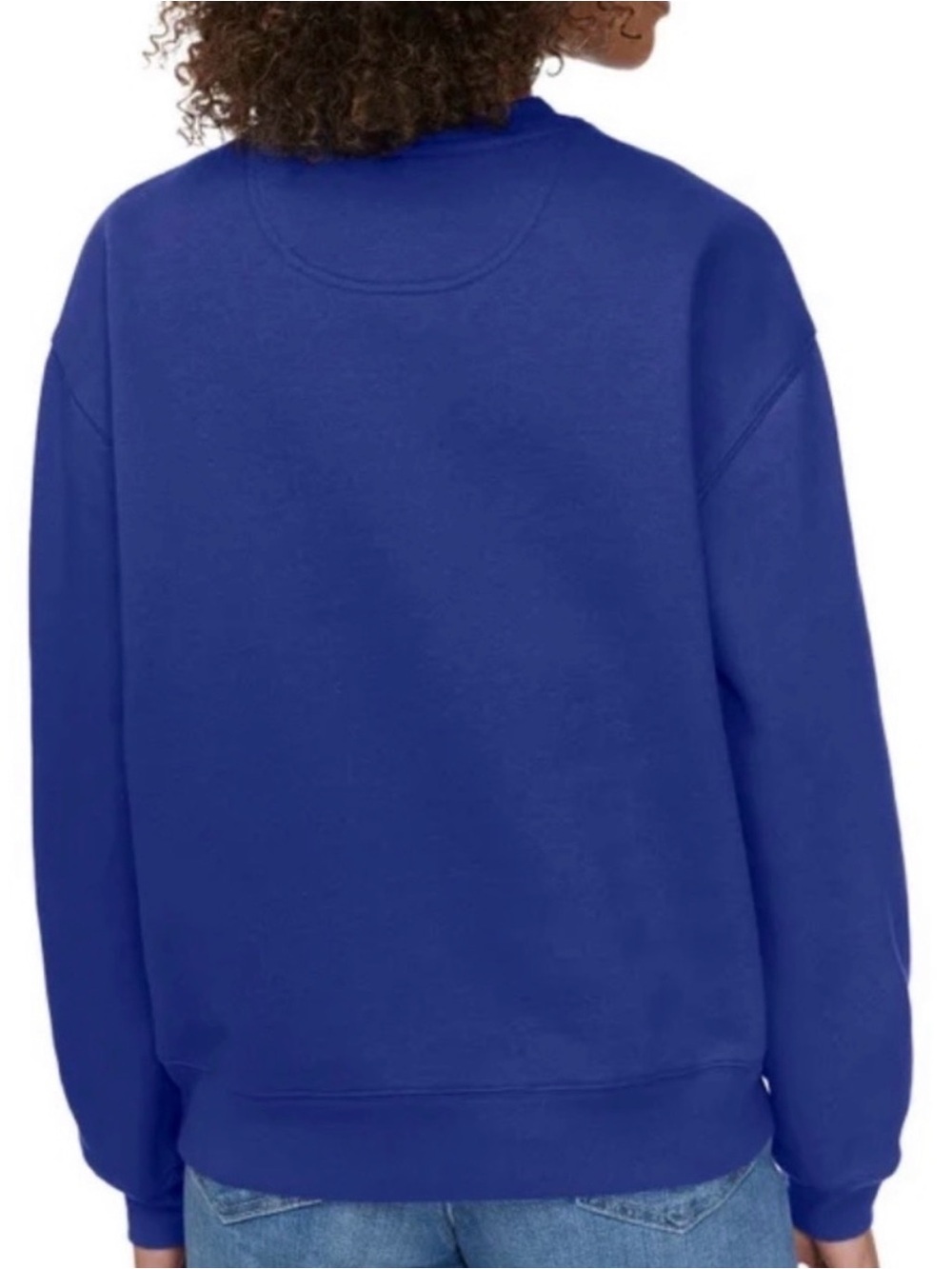 Esprit Cobalt Blue Crewneck Sweatshirt with Embroidered Logo - Picture 2 of 5